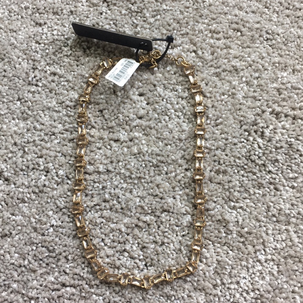 NWT J. Crew rhinestone necklace